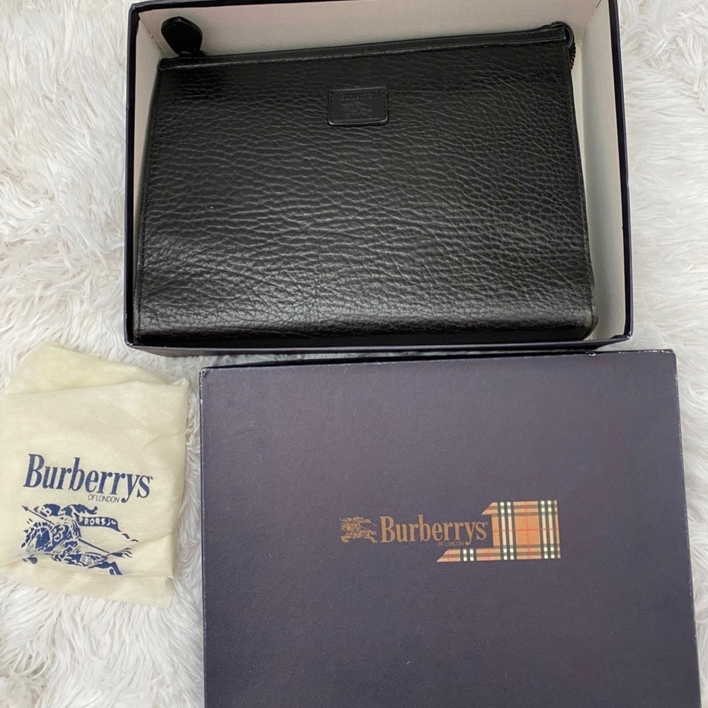 Vintage Burberry Leather Pouch